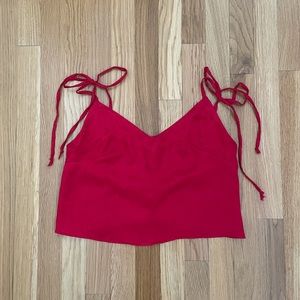 REFORMATION VINTAGE RED PAISLEY TOP